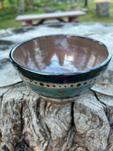 Load image into Gallery viewer, Gilded ❤️’s Rainbow 🌈 Mother of Pearl carved bowl