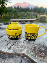 Load image into Gallery viewer, Gilded Bee 🐝 Sugar and Creamer set - w/ gilded lid