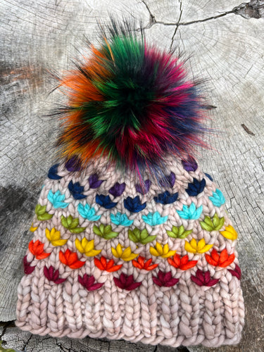 Earthy Rainbow/ Fawn Lotus Hat